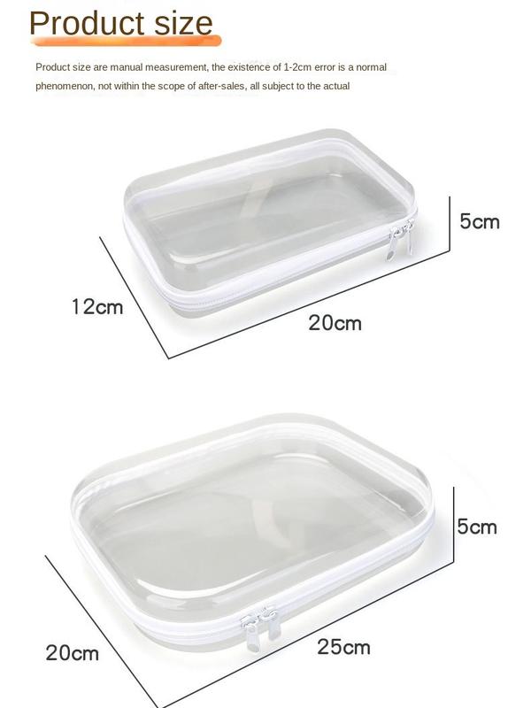 Transparent storage box PET travel storage bag set Digital toiletries storage bag Clothes shoes chain storage box