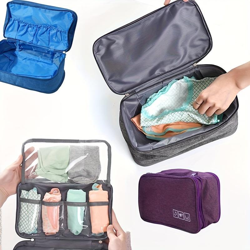 Underwear Storage Bag, Portable Large Capacity Multi-grid Storage Bag for Travel, Waterproof Storage Bag for Business Trip