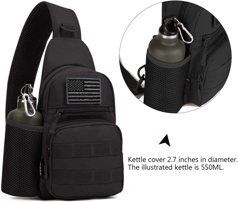 Tactical Sling Chest Bag Backpack Military MOLLE Crossbody Bag Shoulder Backpack