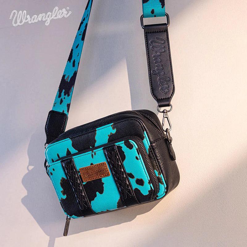 Wrangler Cow Print Crossbody Bag