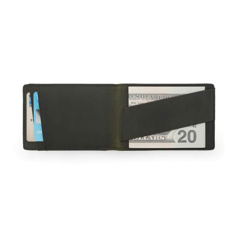 The Ranger Full Grain Leather Bi-fold Wallet with Cash Strap