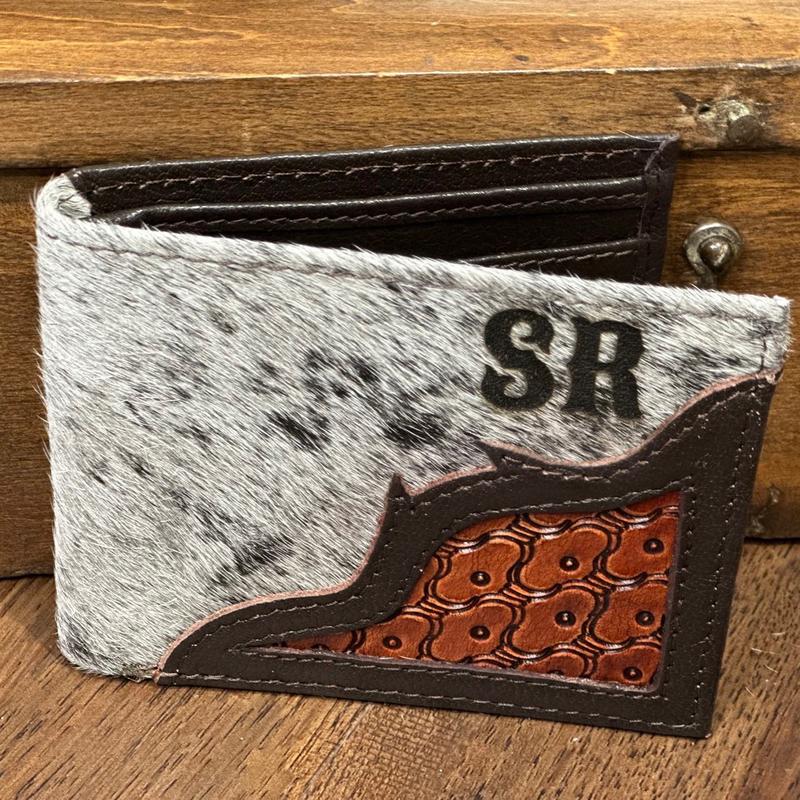 Personalized Men’s Cowhide Wallet | Tooled Leather Wallet | custom Branded Wallet | Gift for Men Short Wallet Short Wallet Short Wallet