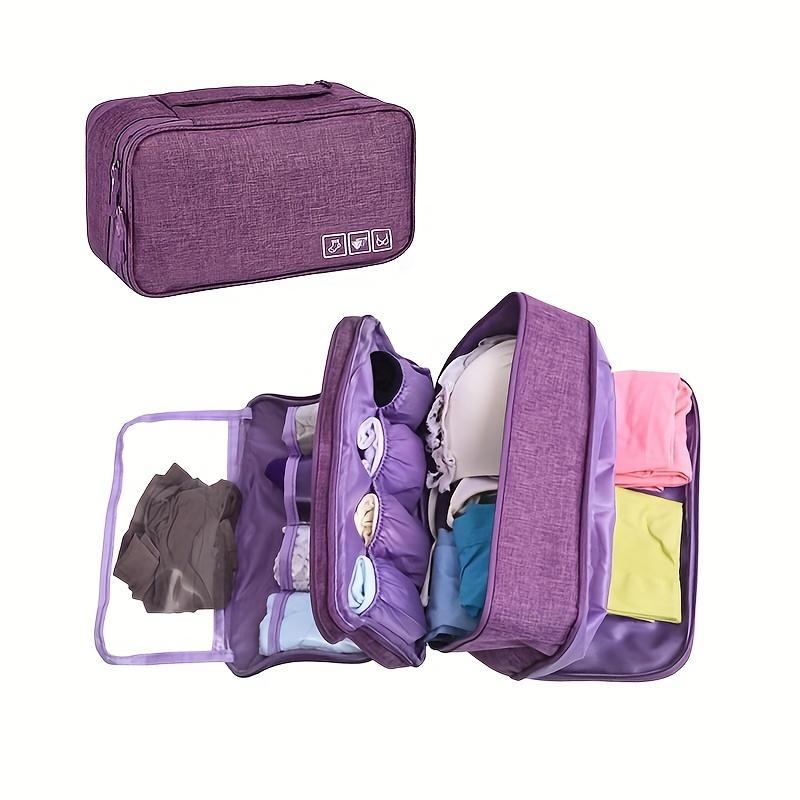 Underwear Storage Bag, Portable Large Capacity Multi-grid Storage Bag for Travel, Waterproof Storage Bag for Business Trip