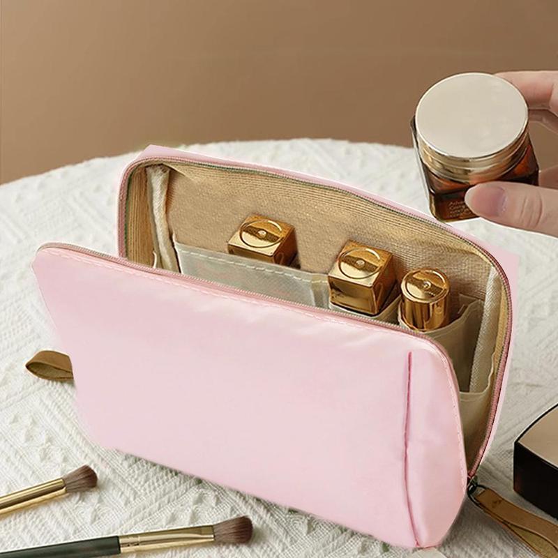 Mini Minimalist Waterproof Travel Makeup Bag, Portable Handheld Makeup Lipstick Storage Bag, Makeup Tool Organizer for Home & Travel, Christmas Gift