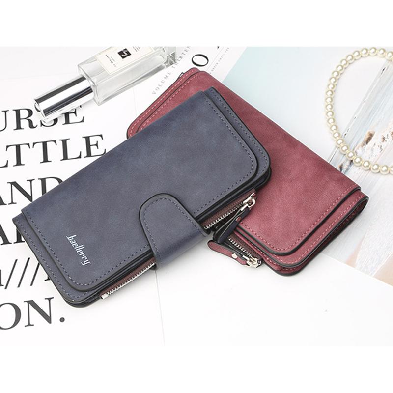 Wallet Card Phone Holder Purse For Women PU Leather