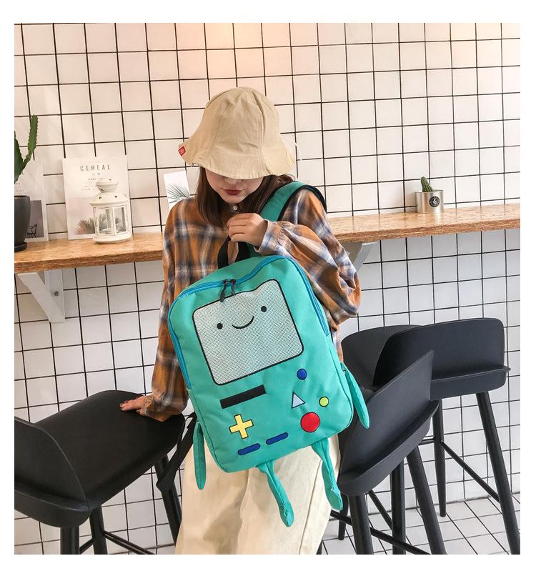 New Large Capacity Game Console Cartoon Bag Student Schoolbag Backpack Women's Shoulder Bag Cute Messenger Bag Shoulder Bag