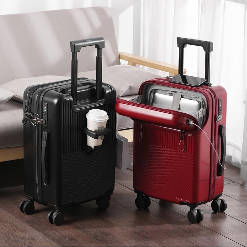 1pc Unisex Travel Suitcase - 20 22 24 26 Inch Functional Boarding Case with Password Lock for Daily Use