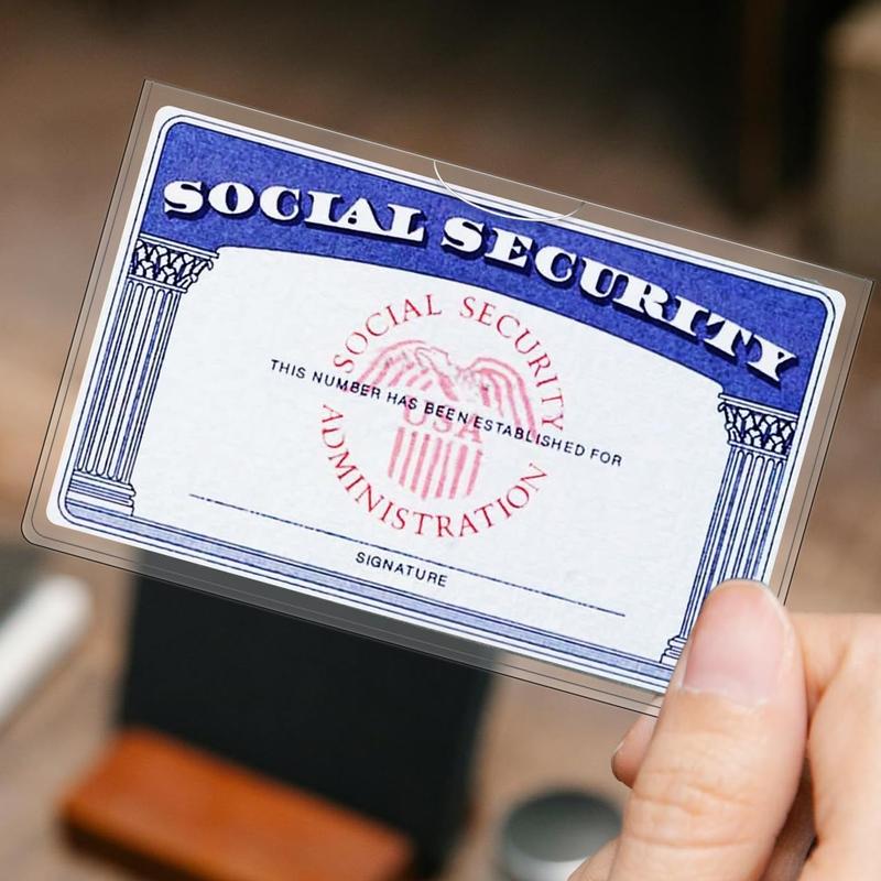 6 Pack Social Security Card Holder Social Security Card Protector Sleeve