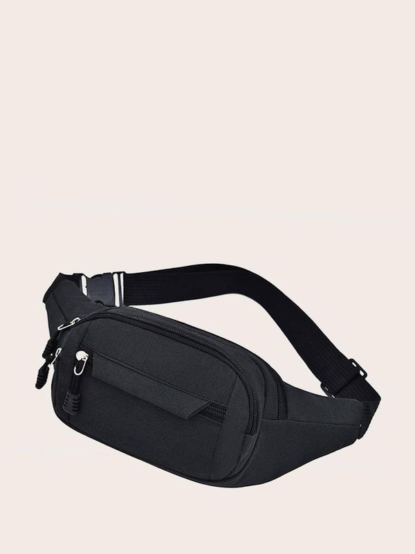 Men's Sporty Minimalist Belt Bag,  Casual Trendy Zipper Sling Bag, Fashionable Versatile Chest Bag & Waist Bag for Daily Use