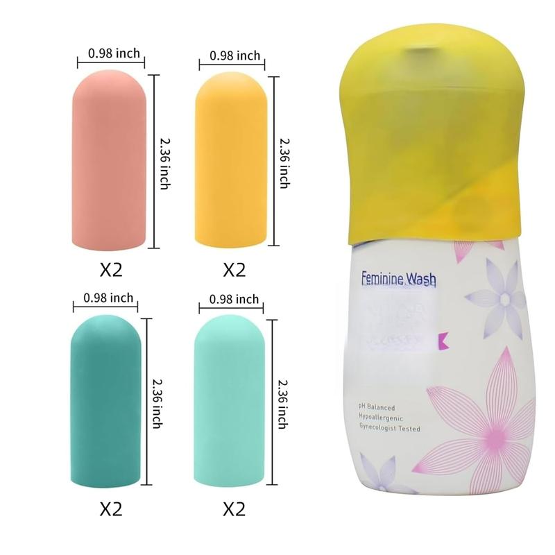 8 Pack Silicone Bottle Covers, Travel Essentials for Women Men, Travel Size Toiletries, Cruise Ship Essentials, Accessories Luggage, Travel Must Haves, Elastic Sleeves for Leak Proofing