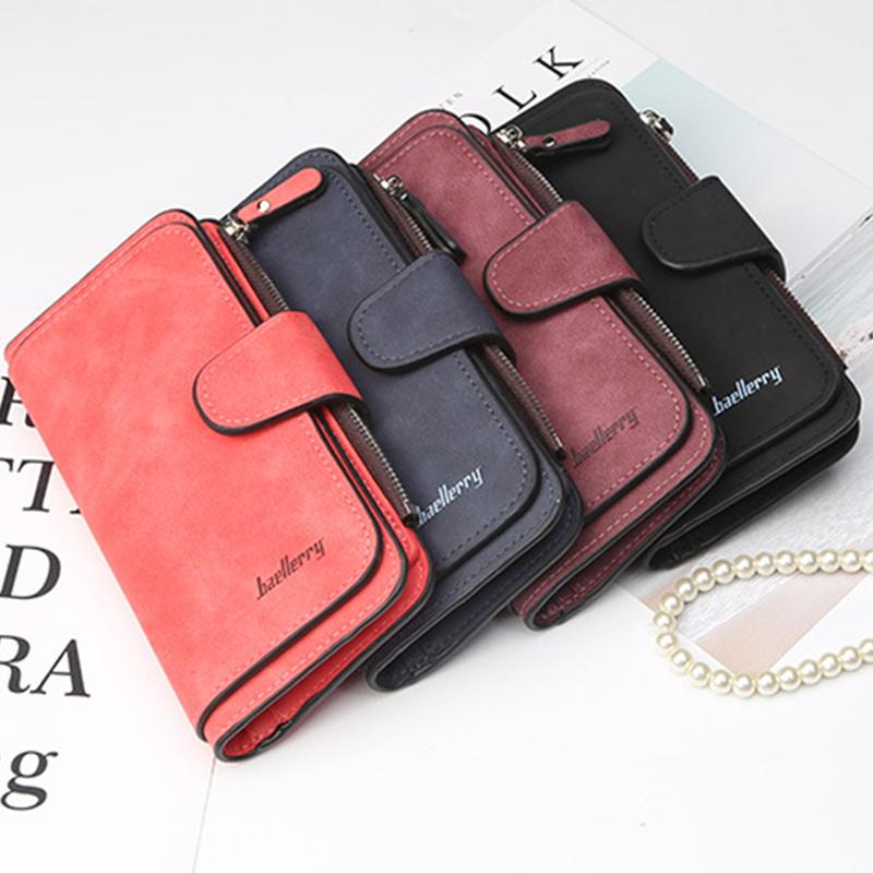 Wallet Card Phone Holder Purse For Women PU Leather