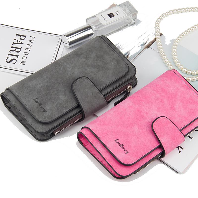 Wallet Card Phone Holder Purse For Women PU Leather