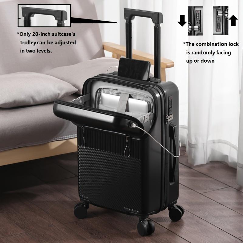 1pc Unisex Travel Suitcase - 20 22 24 26 Inch Functional Boarding Case with Password Lock for Daily Use