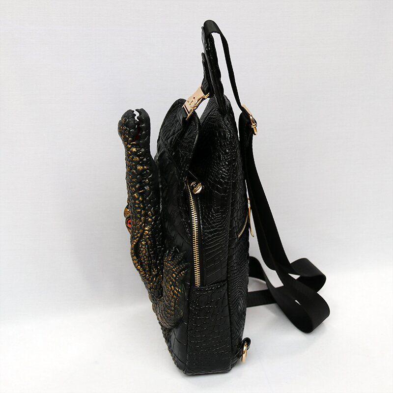 Crocodile Sponge Leather Chest Bag Unisex Crossbody Bag 2024 Bags Casual Trend