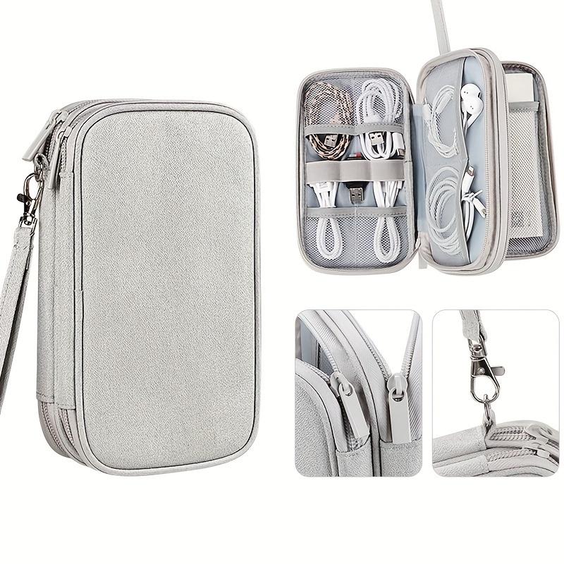 Organized Travel Companion: Digital Storage Bag with Power Bank, Mouse, Charger, Data Cable, Mobile Power, Hard Drive Case, and Protective Cover - Durable Polyester Material