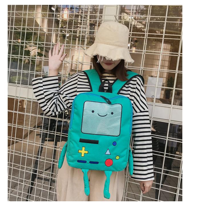 New Large Capacity Game Console Cartoon Bag Student Schoolbag Backpack Women's Shoulder Bag Cute Messenger Bag Shoulder Bag