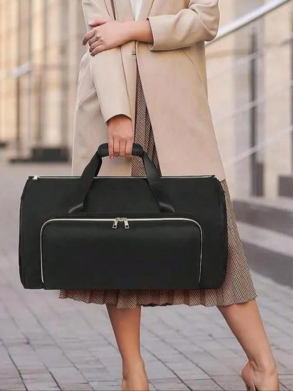 Simple Business Style Suit Bag, Convertible 2-in-1 Wear-resistant Folding Storage Bag, Business Travel Bag, Versatile Short-distance Travel Bag