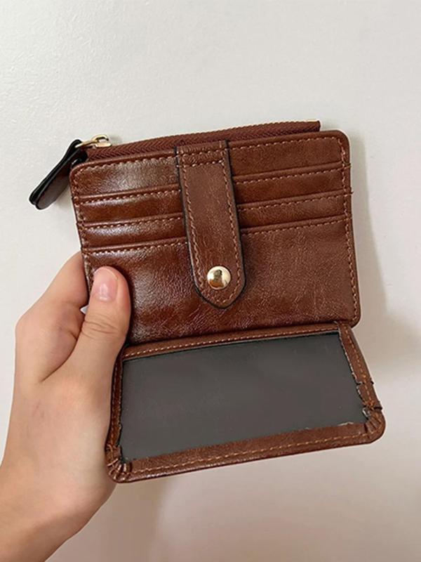 Women's Elegant Retro Style Card Holder, Fashionable Minimalist Anti-theft Card Holder, Casual Trendy Versatile High-quality Daily Wallet