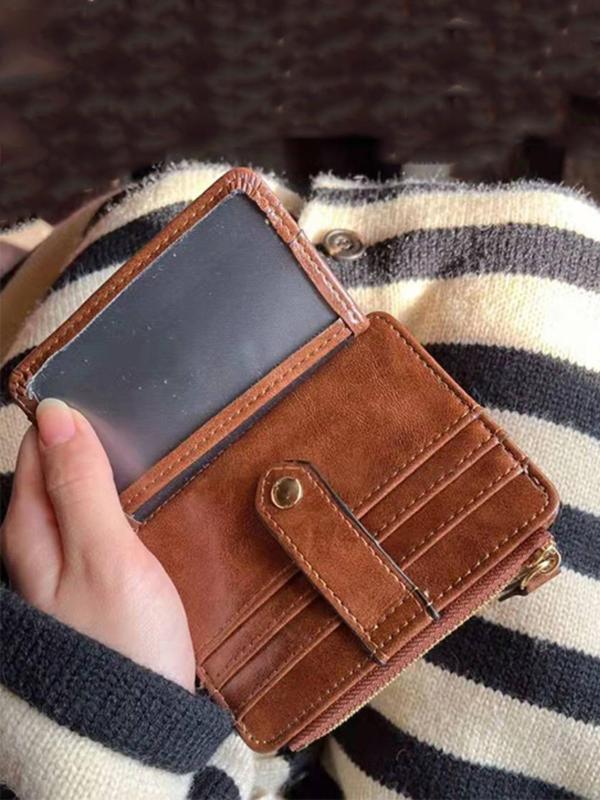 Women's Elegant Retro Style Card Holder, Fashionable Minimalist Anti-theft Card Holder, Casual Trendy Versatile High-quality Daily Wallet