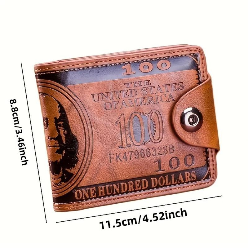 Vintage Casual Wallet, 1 Count PU Leather Credit Card Purse, Card Coin Holder, Daily Commute Wallet, Birthday Gift, Party Gift for Men