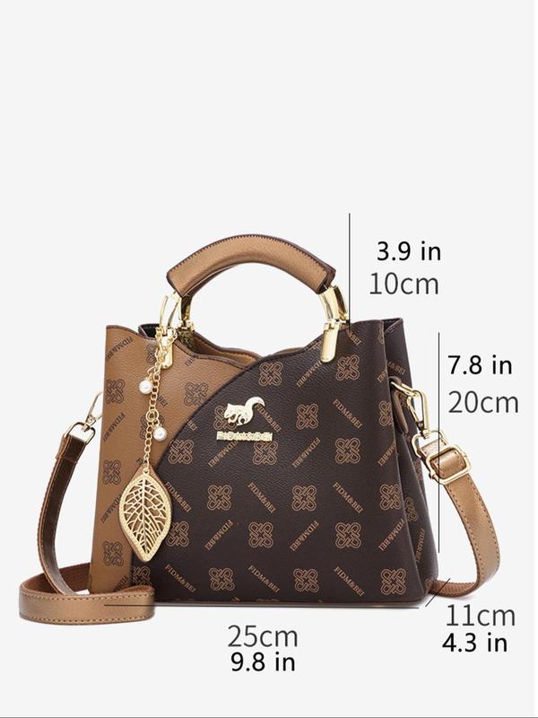 Women's Fashionable Letter Pattern Handbag & Wallet & Card Holder, Casual Versatile Bag Set for Daily Used, Trendy High-quality Daily Commuting Bag Set