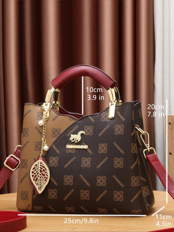 Women's Fashionable Letter Pattern Handbag & Wallet & Card Holder, Casual Versatile Bag Set for Daily Used, Trendy High-quality Daily Commuting Bag Set