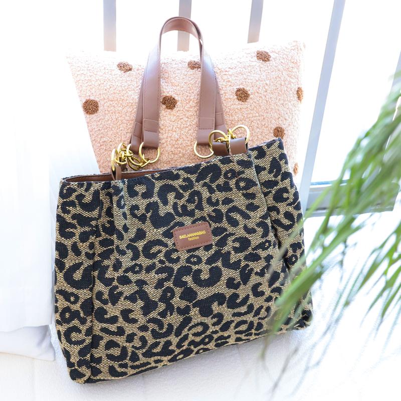 Women's Leopard Print Shoulder Bag, Fall New Style Large Capacity Tote Bag for Work & Daily Used, Personalized Trendy Underarm Bag  As Gifts, Fall Outfits, Fall Freshness