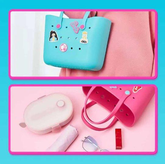 MINISO Barbie Sunlight Shining Series Lunch Box Bento Storage Bag Cartoon Cute Portable EVA Handbag Girl Birthday Gift