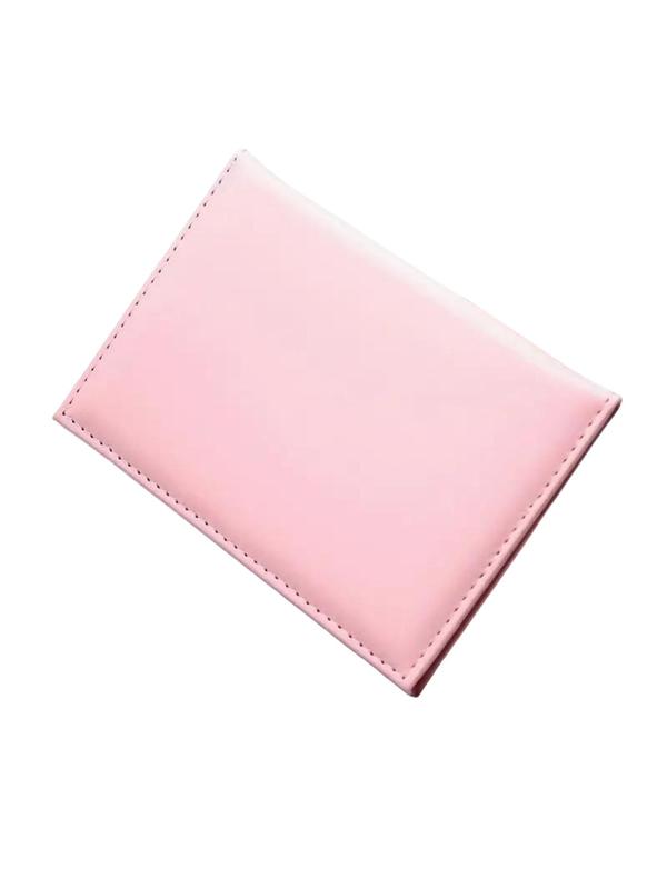 Creative Letter & Map Pattern Passport Case, Simple Plain Pu Leather Travel Document Bag, Simple Couple Protective Case