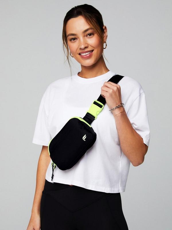 Fabletics The Belt Bag - Adjustable Zip Pack, Quick-Dry, Zip Pockets - 100% Nylon