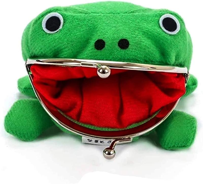 Anime Naruto Cosplay Plush Purses, Cartoon Animal Frog Coin Purses Coin Pouch Key Credit Card Holder Novelty Toy School Prize Present