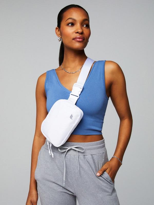 Fabletics The Belt Bag - Adjustable Zip Pack, Quick-Dry, Zip Pockets - 100% Nylon