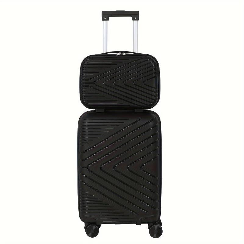 14+20in 2-Piece Luggage Set - Durable ABS Material, Sturdy Aluminum Handle, Smooth Silent Wheels, Perfect Travel Companion