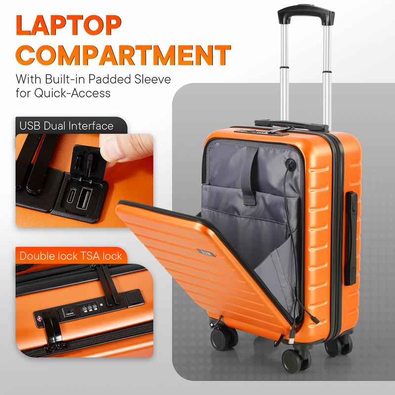 Multifunctional luggage. TSA locks. Smooth 360° maneuverability. Waterproof compartment, electronics space.