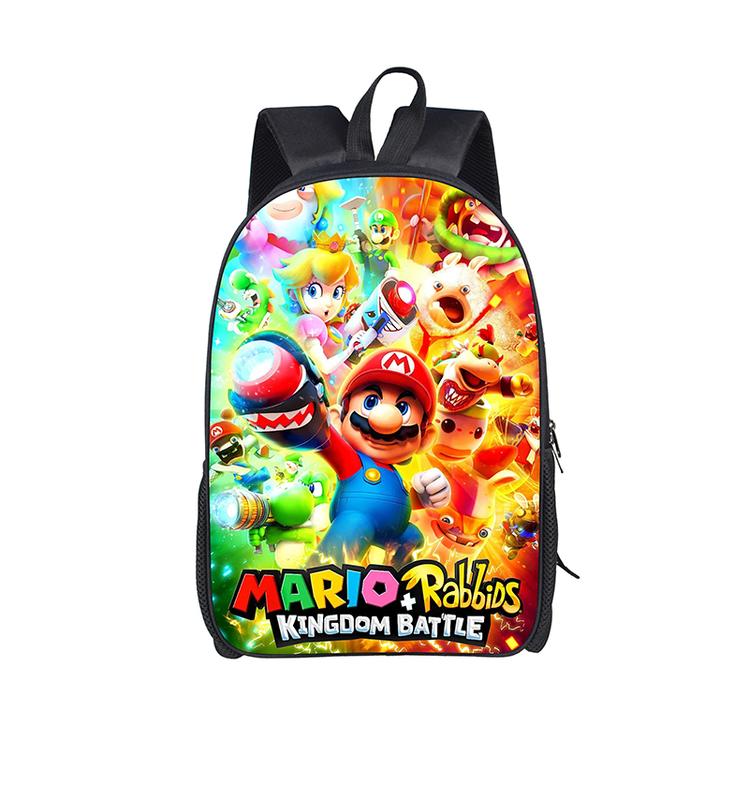 Mario Backpack Unisex Bookbag High-Capacity Lightweight Bag Casual Daypacks