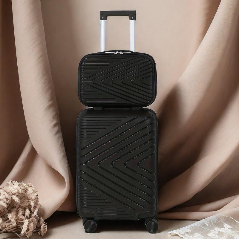 14+20in 2-Piece Luggage Set - Durable ABS Material, Sturdy Aluminum Handle, Smooth Silent Wheels, Perfect Travel Companion