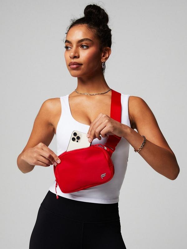 Fabletics The Belt Bag - Adjustable Zip Pack, Quick-Dry, Zip Pockets - 100% Nylon