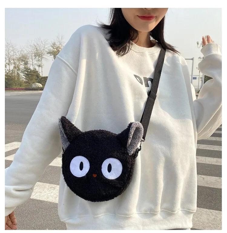 Charming Chibi Cat Plush Crossbody - Embrace Kawaii Charm!