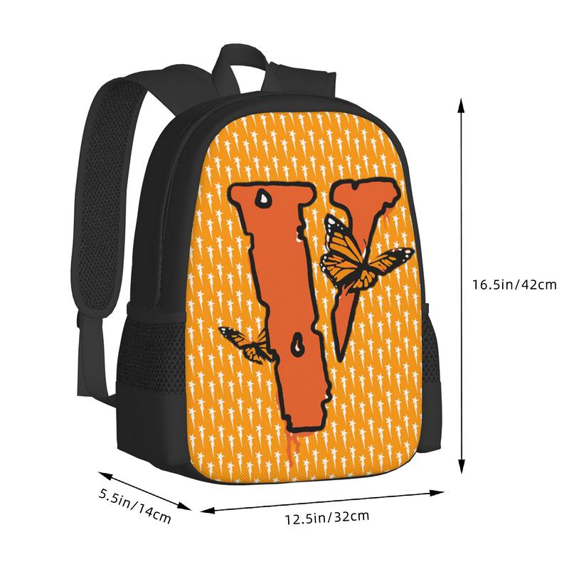 Vlone Backpack Set 17In Fashion Backpacks Cartoon Backpacks Casual Travel Bag Anime Laptop Backpack Color A13