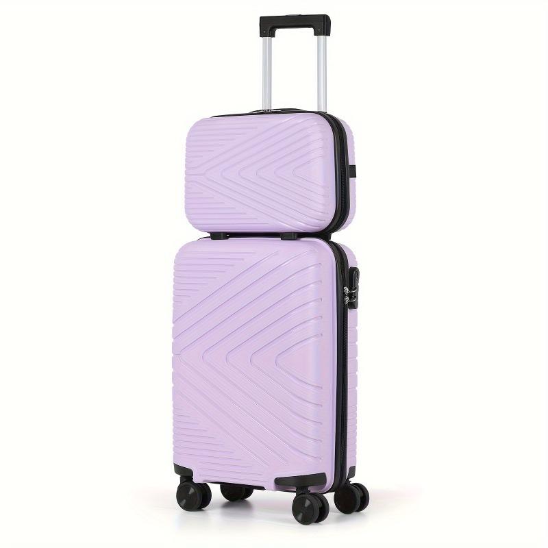 14+20in 2-Piece Luggage Set - Durable ABS Material, Sturdy Aluminum Handle, Smooth Silent Wheels, Perfect Travel Companion