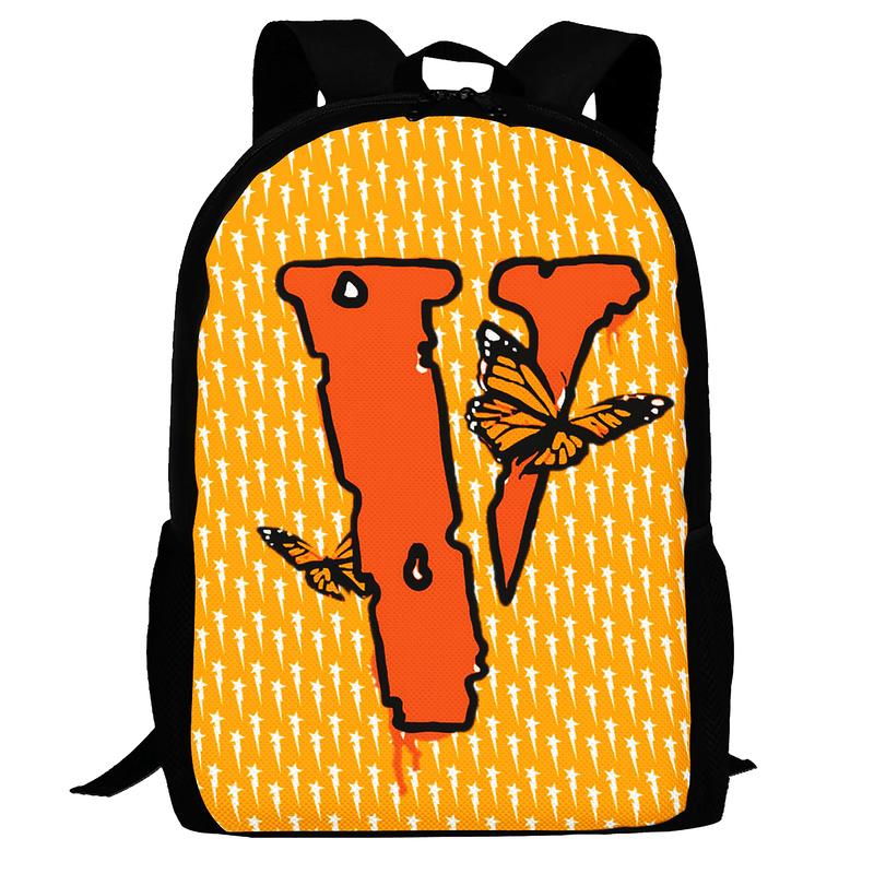 Vlone Backpack Set 17In Fashion Backpacks Cartoon Backpacks Casual Travel Bag Anime Laptop Backpack Color A13