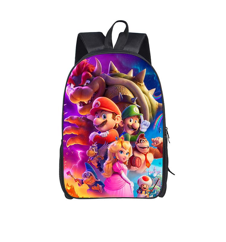 Mario Backpack Unisex Bookbag High-Capacity Lightweight Bag Casual Daypacks