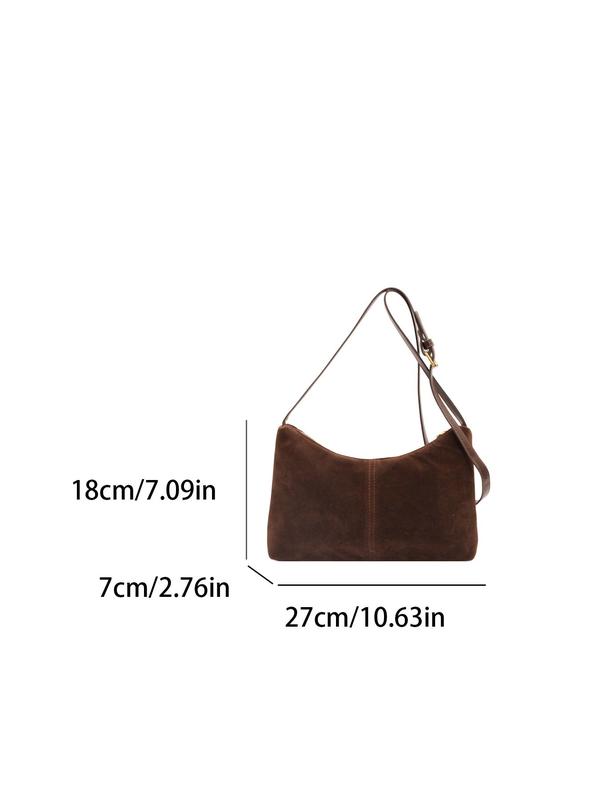 Women's Fashionable Solid Color Tote Bag, Casual Versatile Shoulder Bag for Daily Used, Trendy All-match Commuter Bag, Girl Fashionable Shopping Bag