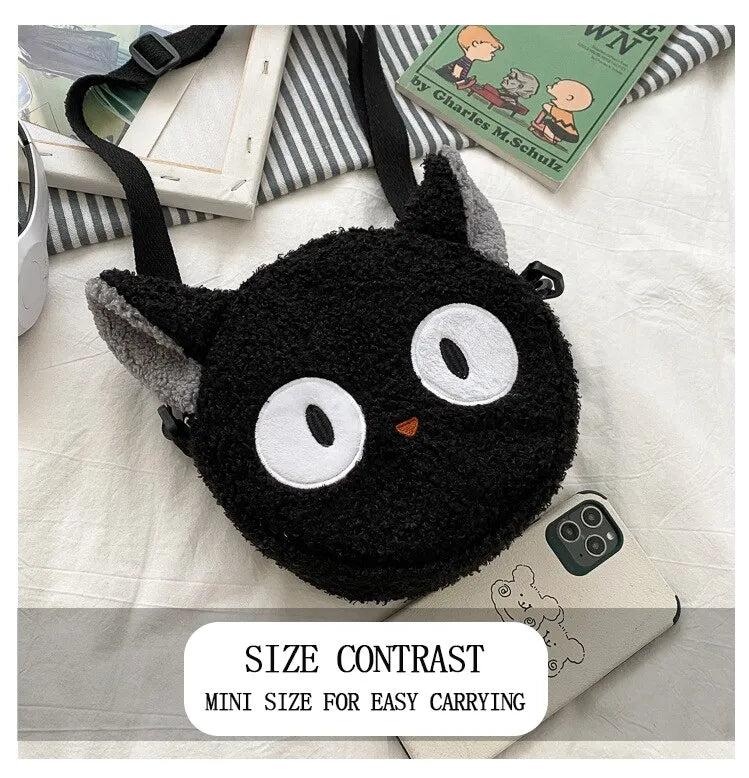 Charming Chibi Cat Plush Crossbody - Embrace Kawaii Charm!