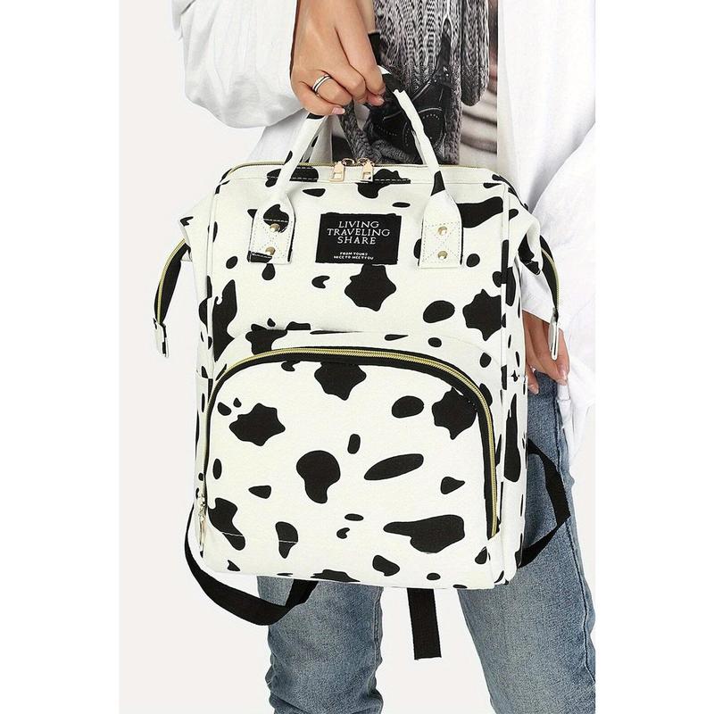 Cow Print Backpack