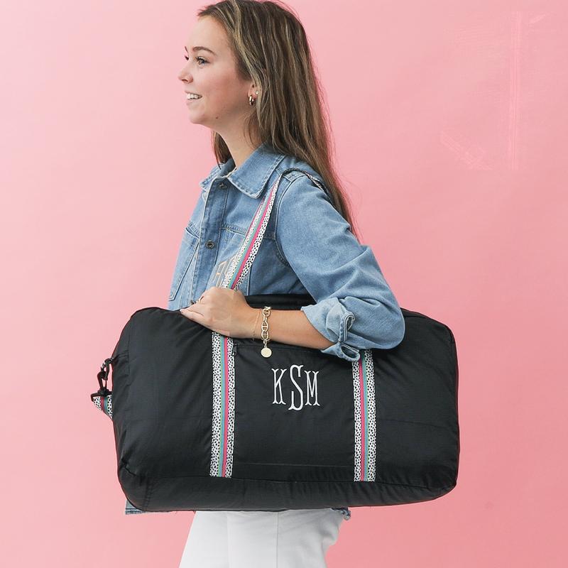 ML Marleylilly Monogrammed Packable Weekender Bag - Personalized Travel Gear