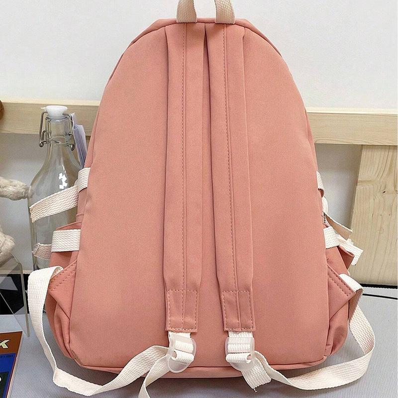 Cute Multi Pockets Backpack for Women Multifunctional School Bag Trendy Daypack Suitable for Travel Vacation