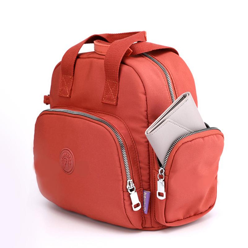 Women's Multi Pockets Handbag Versatile Shoulder Bag Casual Rucksack Shopping Travel Bag