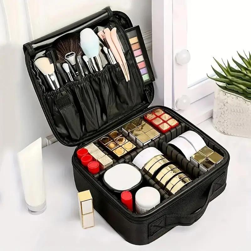 Portable Cosmetic Storage Bag, 1 Count Zippered Makeup Bag, Summer Stuff Multifunctional Storage Bag,  Storage Organization,  Suitable for Home and Travel Makeup Storage Tools