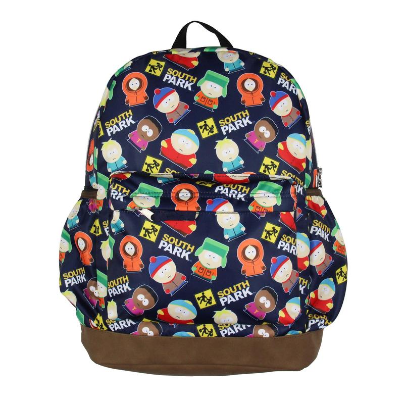 South Park Stan Kyle Cartman Kenny Butters Token School Travel Backpack Book Bag